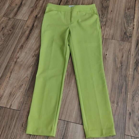 Rachel Zoe Women's Lemon Green Dress Pants Size 6 - Picture 2 of 9